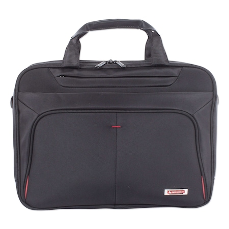 Swiss Mobility Purpose Executive Briefcase, Holds Laptops 15.6", 3.5"x3.5"x12", Black EXB1005SMBK